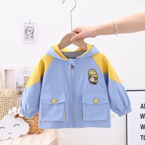 Ai Ke Huo childrens coat boy baby dinosaur coat childrens clothing Spring and Autumn Winter Korean version of the tide