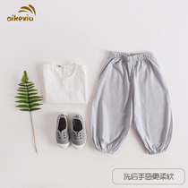 Summer thin baby pants baby anti mosquito pants summer girls bloomers children Haren pants boys big pp pants