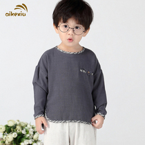 Childrens shirt long sleeve 2021 summer cotton year baby loose T-shirt little girl base shirt spring and autumn