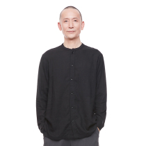 Miao Yan Xingkong new mens long sleeve shirt original Chinese style collar buckle shirt Chinese style mens clothing