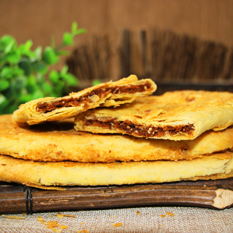 山西特产福诚惠锅盔香酥烧饼原平锅魁360g*3袋红糖白糖椒盐味零食