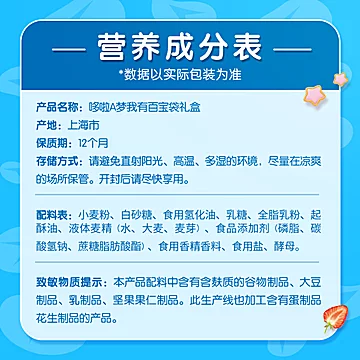 【拍2件】格力高哆啦A梦小礼盒零食小吃饼[70元优惠券]-寻折猪