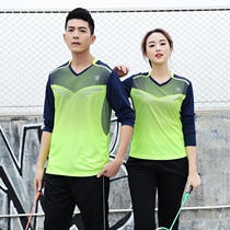 2022 New Badminton Suit Spring Summer Suit Long Sleeve Style Men And Women Speed Dry Table Tennis Jersey Tennis Sportswear Long Pants