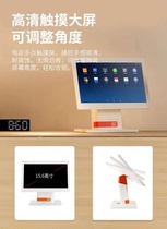 Commercial Rice D2 Dual Screen Touch Point Dining Machine Touch All-in-one Catering Cash Register Silver Machine Catering Milk Tea Ordering All-in-one