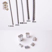Stainless steel wire rope clothesline coated plastic with rubber wire rope 1 5mm 2mm 3mm 3mm 4mm steel wire rope