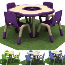 Chitele kindergarten table and chair childrens early education art training tutorial class desk students study table painting table