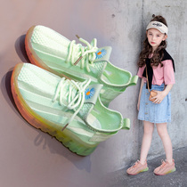 Children's shoes Girls' sports shoes In the spring of 2023 the new soft-bottomed children's net shoes