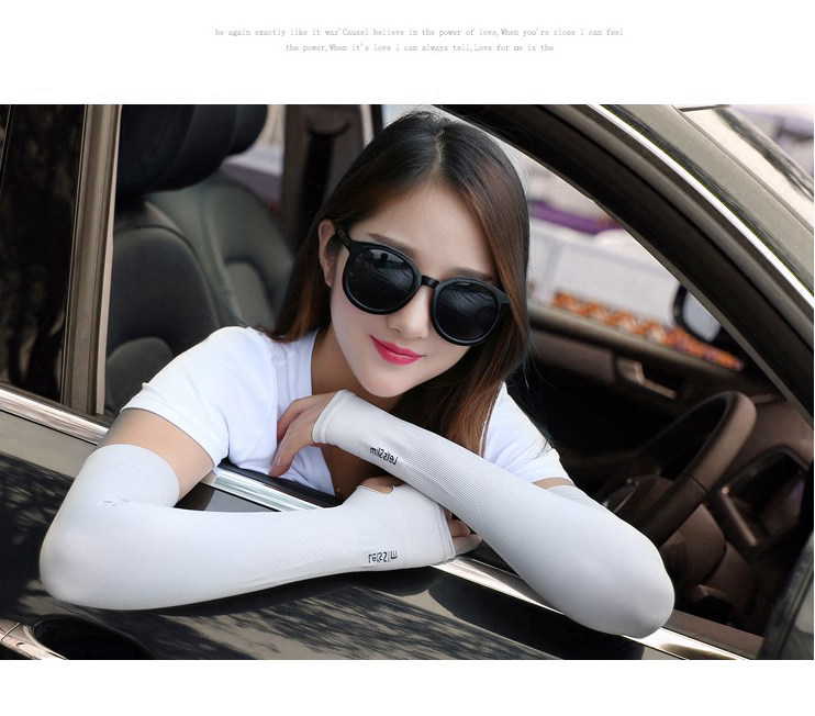 冰丝防晒袖套女长款薄户外防紫外线男士手袖夏