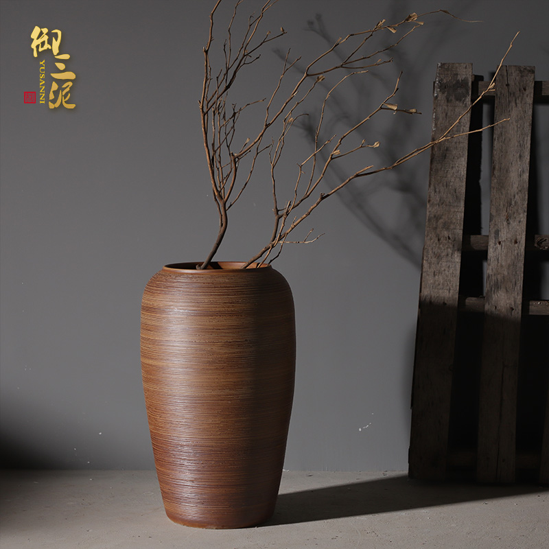Jingdezhen I and contracted ceramic vases, flower arrangement sitting room place pottery aquarium ceramic cylinder landing large flower pot