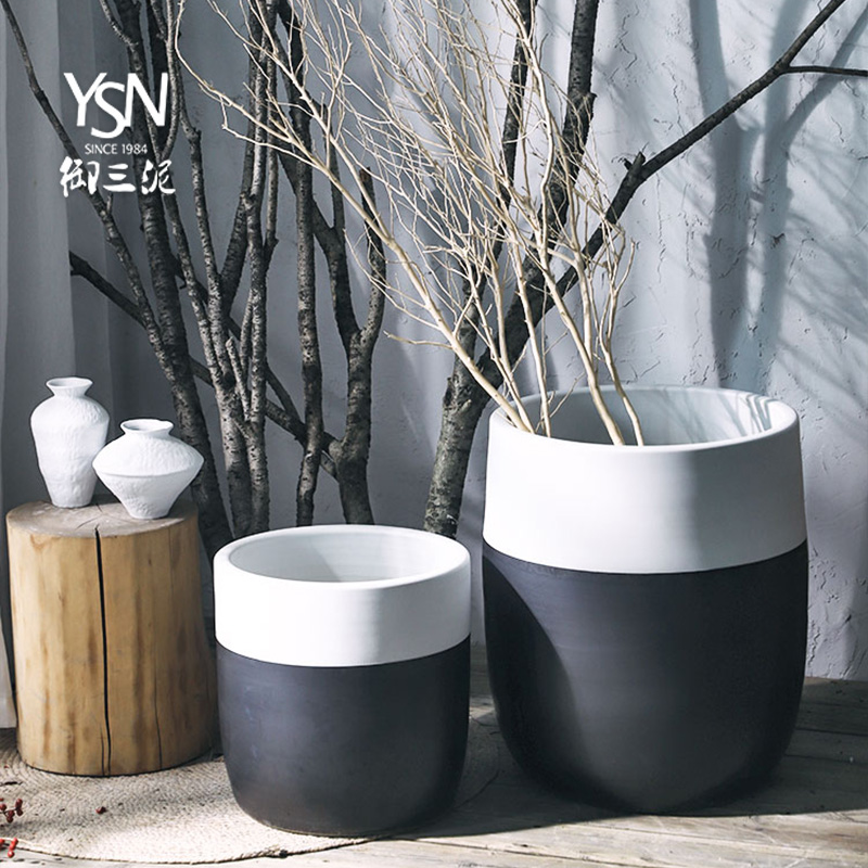 The large flowerpot Nordic landscape garden villa flower arranging furnishing articles I and contracted ceramic vase landing flower bed