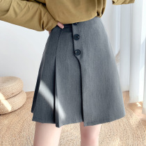 Skirt 2020 Autumn Winter New suit tb irregular pleated skirt high waist A- line dress slim women short skirt