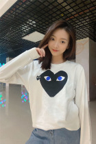 2021 New Japanese Tide Brand Sweater Men and Women Stars Same Autumn and Winter Joker Love Couple Long Sleeve Top