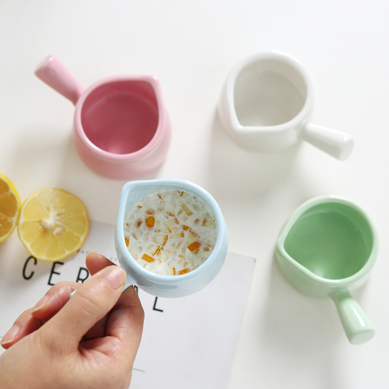 Milk pot small breakfast a cup of hot chocolate Milk pot of Milk cup microwave ceramic Milk cup