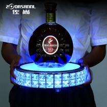 Zoshang KTV ballroom atmosphere Red wine wine seat Crystal champagne rack Western wine tray Night led bar luminous wine seat