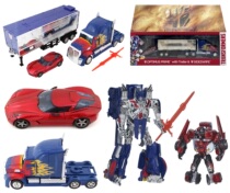Optimus Prime with Trailer Platinum Edition Transformers Optimus Prime with Trailer Limited Collection