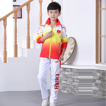 Autumn children children badminton uniforms boys set girls long sleeves table tennis competition sportswear coat