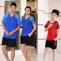 New badminton suit suit mens and womens quick-drying clothes Summer childrens badminton clothes table tennis team clothes