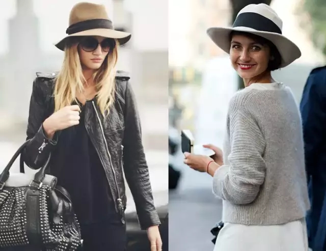 米色礼帽搭配红色单品, 最容易穿出高级感.