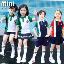 Summer new British college style school uniforms primary school uniforms costume costumes teacher suits cotton kindergarten uniforms