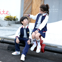 British Academy Wind Kindergarten Garden Clothes Spring and Autumn New Childrens Class Clothes Four Piece Set Teacher Clothes Primary School Uniform