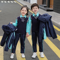 Uniforms for children pupils jackets five sets of autumn and winter new teacher motion class uniform kindergarten serve College Wind