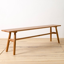 Xixi wood Nordic Japanese solid wood long stool Restaurant stool Oak bed tail stool shoe stool Bedroom furniture creativity