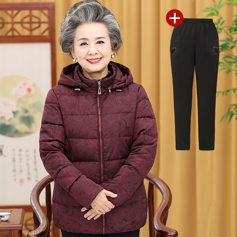 中老年人冬装女棉衣冬季奶奶装妈妈棉袄羽绒棉