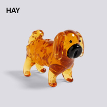 HAY Glass Figurine Glass Animal Statue Handmade Home Handicraft Pendulum decorations