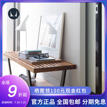 Herman Miller Herman Miller Nelson bench Walnuts Wooden Stool solid wood stool Bench Bed Tailstool