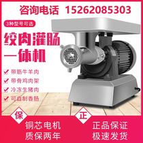 Yili stainless steel meat grinder commercial desktop powerful high-power Twisted frozen meat minced meat enema automatic