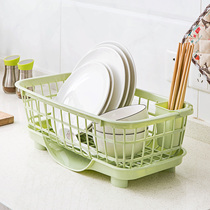 Home Sink Shelter Kitchen Supplies Bowl Lever Shelf Plastic Bowl Shelf Bowl Chopsticks Bowl Rack