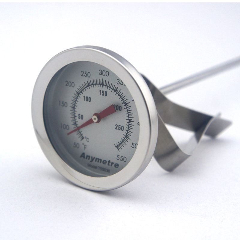 美德时不锈钢厨房油温计 食品温度计 油炸油锅 测油温专用温度计