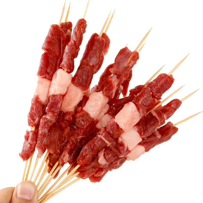 noblehouse barbecue mutton skewers fresh semi-finished large skewers inner mongolia kebabs family pa 14g8 skewers