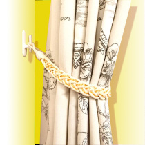 Curtain buckle Lace-up strap rope plus self-adhesive hook set Decoration European living room Curtain buckle strap strap strap rope