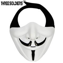 Outdoor Army fans protective half-face camouflage mask Halloween Ball to blame CS personality smiley face dress mask