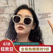 West Ben Sunglasses Womens Ins Wind 2022 New Fashion Tide Big Face Slim Net Red Street Beats Big Frame Sunglasses Retro