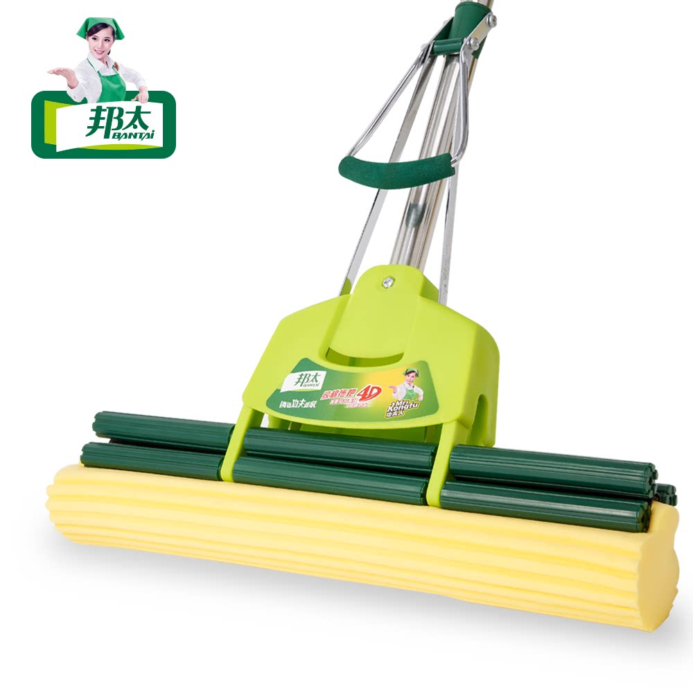 天猫邦太胶棉拖把家用卫生间地拖