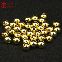 Gold silver scattered beads plastic small round beads handmade DIY bracelet tail beads accessories material