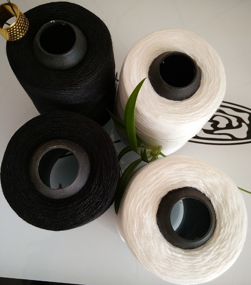 缝纫线家用手工针线白色粗线 黑线手缝线涤纶手工缝衣被子线棉被