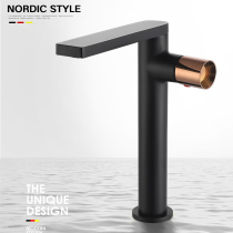 German Crafts Bench Basin Tap Black Tap Toilet Individuality Surface Basin Tap Swivel Bathroom Sanitizer