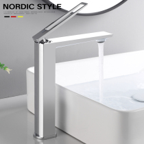 German crafts table basin tap light silver tap toilet personality surface basin tap creative bathroom handwashing table
