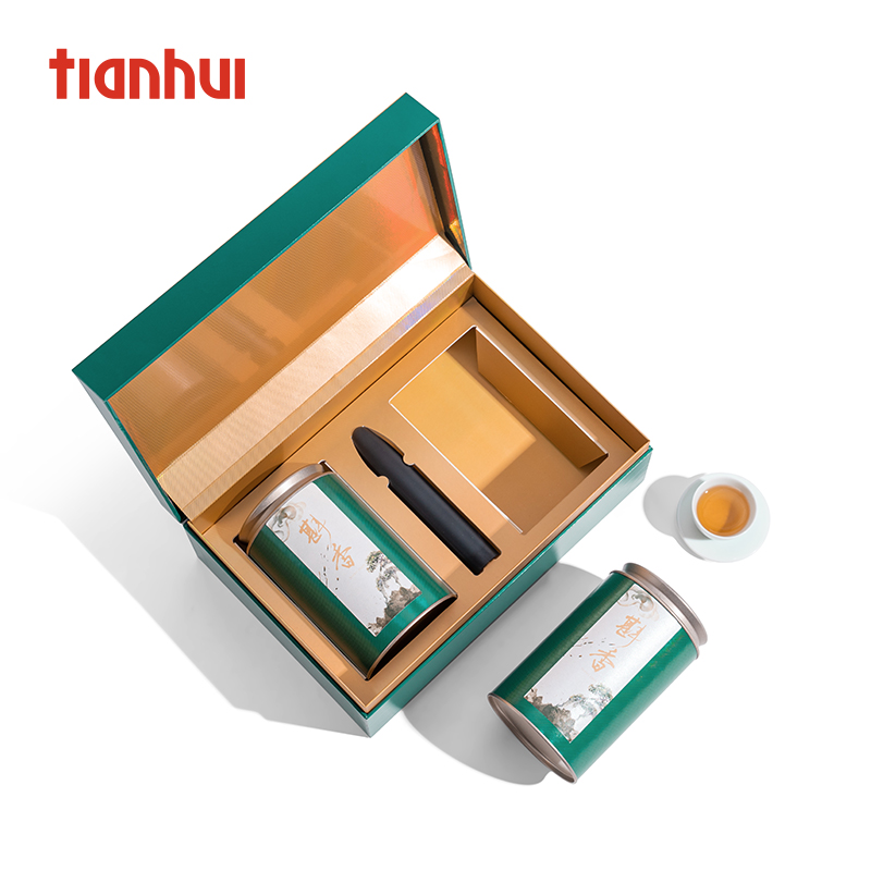 Day Wire Packaging Tea Leaf Jar Gift Box Empty Box Halfcatty 2022 Spring Tea Green Tea Packing Box Universal Empty Box Customize-Taobao