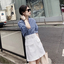 2020 new spring dress small man High elder sister light mature style suit skirt office worker foreign style Korean version two-piece set