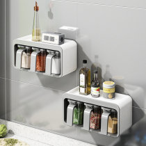 Salt MSG Seasoning Box Home Kitchen High-end Eu Style Seasoning Jar Seasoning Combined Suit Seasoning Box Salt Jar Glass