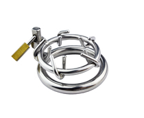 Prisoner Bird Factory Outlet Stainless Steel Metal Chastity Lock Chastity JJ Ring Alternative Toy cb6000