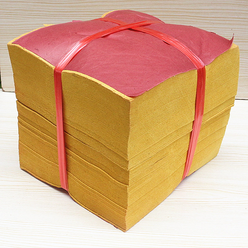 包邮黄纸元宝烧纸冥纸祭祀用品佛纸黄纸烧纸黄纸麻纹纸钱精品黄纸