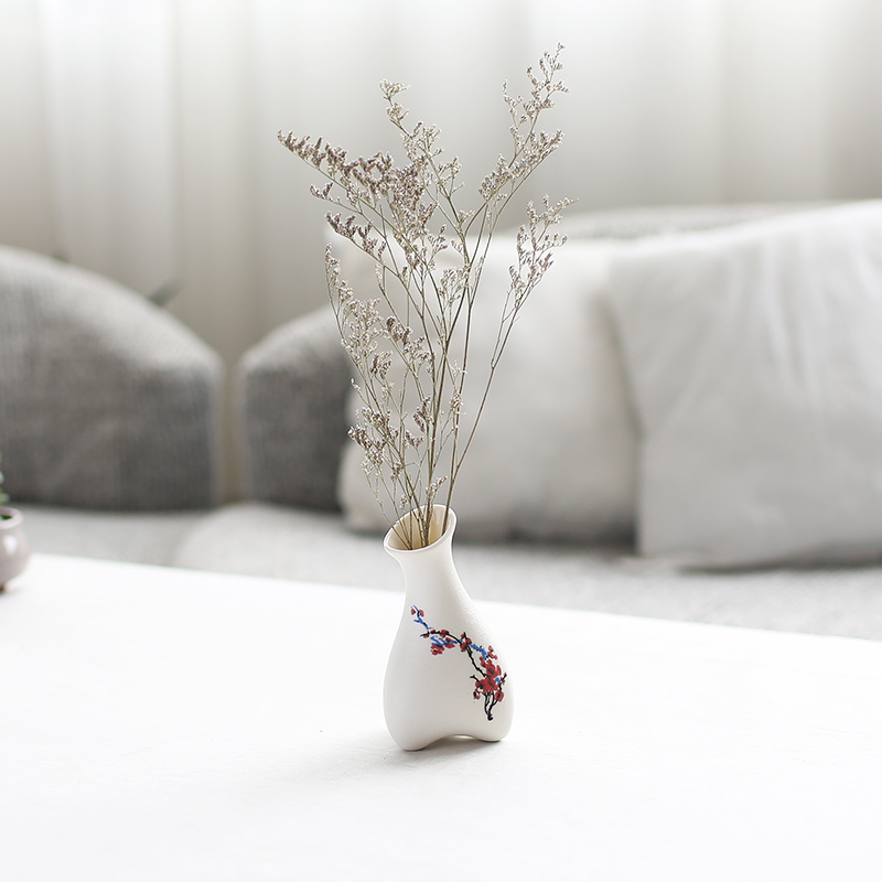 Nan sheng I and contracted mini ceramic vase simulation flowers, dried flowers, household act the role ofing is tasted furnishing articles mesa of flower arrangement