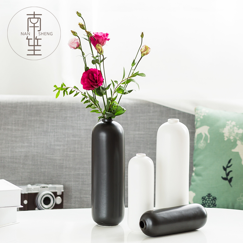 Nan sheng household act the role ofing is tasted simulation flower I and contracted ceramic vases, furnishing articles of TV bar face sitting room adornment