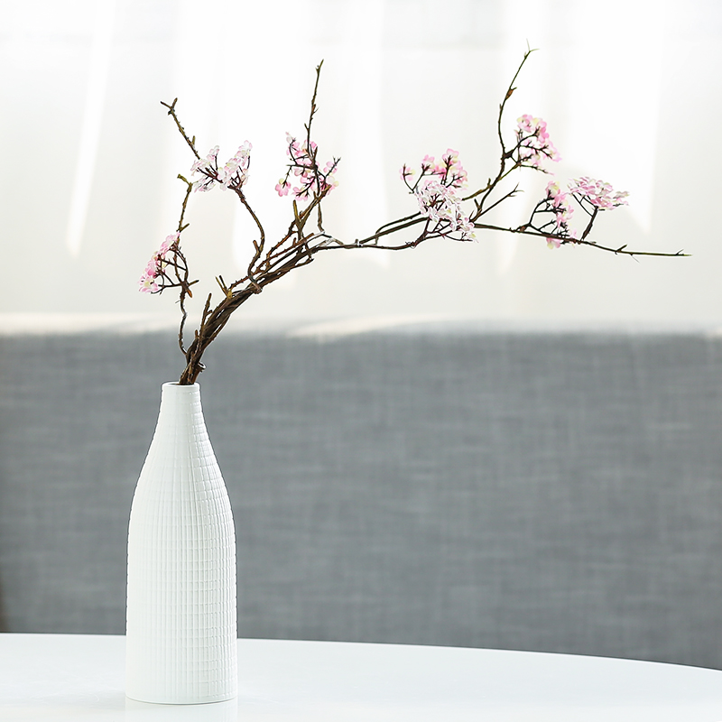 Nan sheng mesa of I and contracted sitting room place adornment simulation flower, dried flower ceramic vase household act the role ofing is tasted