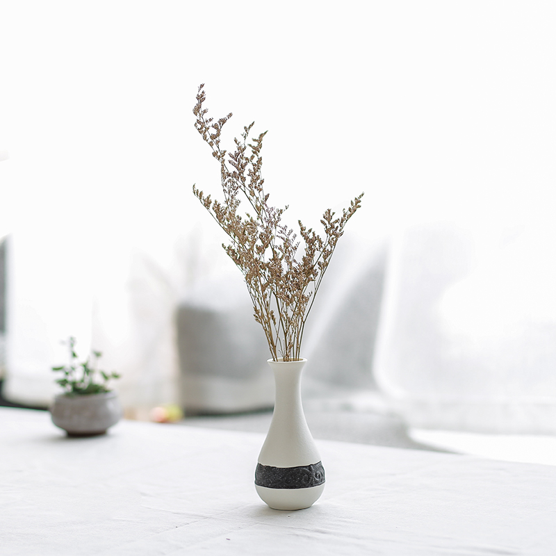 Nan sheng I and contracted mini ceramic vase simulation flowers, dried flowers, household act the role ofing is tasted furnishing articles mesa of flower arrangement